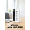 ÇOK SATAN BFS P10 3x Priz 3000w Akım Korumalı 4x Usb 2x Type-c Girişli Çoklu Priz