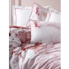 ÇOK SATAN Cotton Box Çift Kişilik Elit Saten Nevresim Takımı Gules Kırmızı