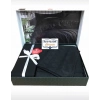 ÇOK SATAN Cotton Box Çift Kişilik Jakarlı Saten Nevresim Takımı Dama Siyah