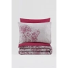 ÇOK SATAN Cotton Box Dual Çift Kişilik Nevresim Takımı Vilda Bordo