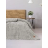 ÇOK SATAN Cotton Box Wave Gri Çift Kişilik Yorgan