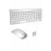 ÇOK SATAN Kablosuz Klavye Mouse Seti Beyaz Q Klavye Tüm Cihazlara Uyumlu