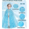 ÇOK SATAN Karlar Ülkesi Elsa Frozen Mavi Pelerin – 80 Cm Çocuk Pelerini