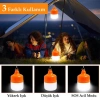 ÇOK SATAN Ledx Ln-or30g 30 Watt Type-c Şarjlı Taşınabilir Asma Kancalı Kamp Çadır Lambası 6500k 1200mah 3 Modlu Abs Malzeme