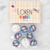 ÇOK SATAN Loren Crafts 8li Kedi Düğme - 1068