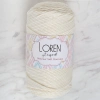 ÇOK SATAN Loren Polyester Soft Macrame Krem El Örgü İpi - LM003 - 34427