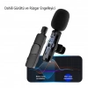 ÇOK SATAN Magicvoice K8 Kablosuz Type-c Vlogger Yaka Mikrofonu (android-gopro-osmo Action-ıphone-ıpad)
