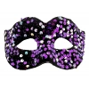 ÇOK SATAN Mor Renk Arkadan Lastikli Pul Payet İşlemeli Balo After Parti Maskesi
