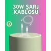 ÇOK SATAN Orijinal Kalite 30W Type-C Lightning Hızlı Şarj Kablosu – 1.2m Dayanıklı