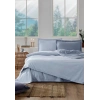 ÇOK SATAN Özdilek Çift Kişilik Ranforce Nevresim Takımı Colourist Buz Mavisi Marina