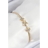 ÇOK SATAN Pirinç Zirkon Taşlı Yıldız Model Gold Renk Kadın Bileklik