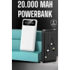 ÇOK SATAN Powerbank 20.000 Mah Dijital Göstergeli LCD Ekran Uzun Pil Ömrü