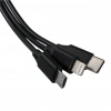 ÇOK SATAN Powermaster Pm-26346 3 In 1 Siyah Şarj Kablosu