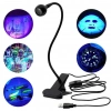 ÇOK SATAN Powermaster Uv Mor Işık Sahte Para Kontrol - Yapışkan Kurutma Lambası Esnek Masa Lambası 3 Watt