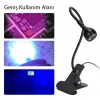 ÇOK SATAN Powermaster Uv Mor Işık Sahte Para Kontrol - Yapışkan Kurutma Lambası Esnek Masa Lambası 3 Watt