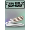 ÇOK SATAN Saç Şekillendirici Wag Maşa Üçlü Yüksek Isı Ayarlı Seramik Kaplama