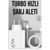 ÇOK SATAN Şarj Aleti 67W Hızlı Şarj Turbo Type-C Uyumlu Şarj Adaptörü Kablosu