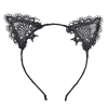 ÇOK SATAN Siyah Kedi Dantel Taç + Eldiven Seti – Parti, Dans Ve Kostüm Kombini