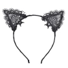 ÇOK SATAN Siyah Kedi Dantel Taç + Eldiven Seti – Parti, Dans Ve Kostüm Kombini