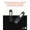 ÇOK SATAN Taşınabilir Şarjlı LED Fener - 4 Modlu, 2000LM, Ayarlanabilir Odak