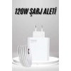 ÇOK SATAN Type C Yüksek Hızlı Şarj Aleti Beyaz 120W Ultra Uzun Ömürlü