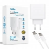 ÇOK SATAN Weko Wk-21440 S11-c 25 Watt Telefon Şarj Başlık Adaptörü + Type-c To Type-c Kablo