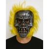 ÇOK SATAN Wild Skull - Metal Kafatası Sarı Saçlı İskelet Maske