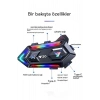 ÇOK SATAN Y20 Motor Kurye Kask Kulaklık Rgb Modlu Bluetooth Motosiklet Kulaklık 5.3 Bluetooth Interkom