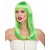 ÇOK SATAN Yeşil Renk Uzun Düz Parti Peruğu