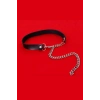 ÇOK SATAN Zincirli Fantazi Deri Choker Harness 1063