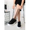 TAVSİYE EDİLEN GÜVENLİ SATICI Chris Siyah Cilt Bağcıklı Spor Ayakkabı
