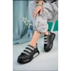 TAVSİYE EDİLEN GÜVENLİ SATICI Elika Siyah Cilt Cırt Cırtlı Spor Ayakkabı