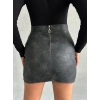 TAVSİYE EDİLEN GÜVENLİ SATICI Eskitme deri mini etek
