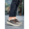 TAVSİYE EDİLEN GÜVENLİ SATICI KB-X204 Kuback Taba Bej Keten Bej Yüksek Taban Günlük Erkek Spor Ayakkabı