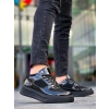 TAVSİYE EDİLEN GÜVENLİ SATICI KB-X8 Kuback Siyah Rugan Yüksek Siyah Taban Günlük Spor Ayakkabı