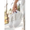 TAVSİYE EDİLEN GÜVENLİ SATICI Lulu Beyaz Cilt Bağcıklı Spor Ayakkabı