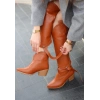 TAVSİYE EDİLEN GÜVENLİ SATICI Milla Taba Cilt Tak Çıkar Topuklu Bot Ve Çizme