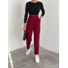 TAVSİYE EDİLEN GÜVENLİ SATICI örme krep pantolon çift düğmeli
