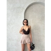 TAVSİYE EDİLEN GÜVENLİ SATICI Valonlu fırfırlı şort bej s24683