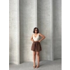 TAVSİYE EDİLEN GÜVENLİ SATICI Volanlı keten şort kahve s255058