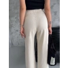 TAVSİYE EDİLEN GÜVENLİ SATICI Yan Düğmeli Bol Paça Lastikli Yazlık Pantolon