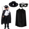 Zorro Pelerini Şapkası Ve Maske Seti Çocuk Boy