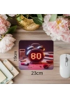 0800 Gösteren Retro Dijital Saat Mouse Pad - 19x23 cm 2 mm Dikdörtgen İthal Baskılı Mouse Pad