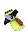 087 Yüzme Kamp Bıçak 16 Cm - Ahşap Sap, Özel Kılıflı