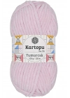 1 Adet Yumurcak Kadife El Örgü İpi Toz Pembe K1562