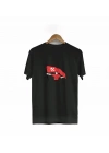 1 Mayıs Emek ve Dayanışma Bayraklı Emekçi Baskılı Bisiklet Yaka T-shirt - Siyah