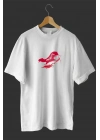 1 Mayıs Emekçiler Günü Baskılı Oversize Bisiklet Yaka T-shirt - Beyaz