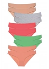 10 adet Süper Eko Set Likralı Kadın Slip Külot Soft Renkler