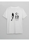 10 Kasım Atatürk Baskılı T-shirt - Beyaz -