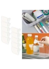 ®  10luŞeffaf Buzdolabı Yan Kapı Düzenleyici Buzdolabı Dolap İçi Bölümleyici Aparatlar